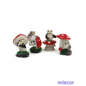 Bagoly figura gomba alatt
