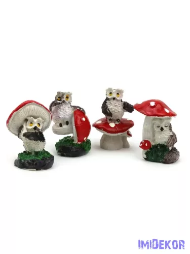 Bagoly figura gomba alatt