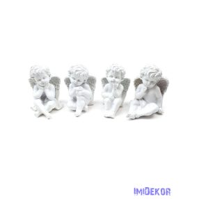 Angyalka figura ülő 9,5cm