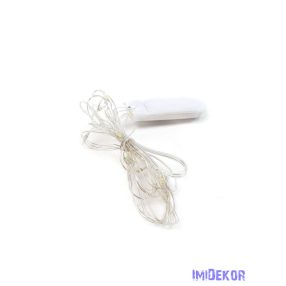 Ledszál gombelemes - Meleg fényű