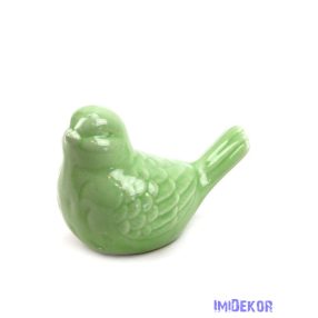 Kerámia madár közepes - Zöld