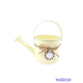 Fém virágos bádog locsoló - Krém