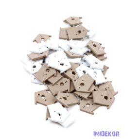 Fa dekor fehér-drapp 50db/csomag - Madárház