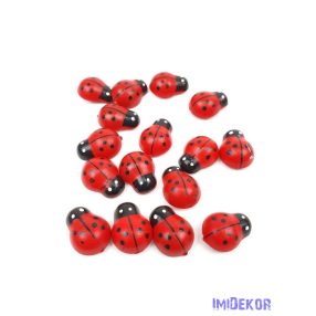 Fa öntapadós katica 15mm 16db/csomag