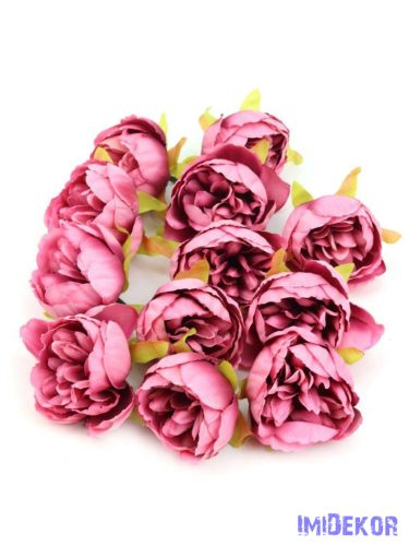 Ranunculus selyem fej 5cm 10db/csomag - Antik Pink