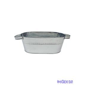 Ovális bádog kaspó
