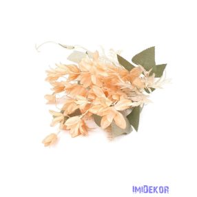 Antik virágos műzöld csokor 36 cm - Barack