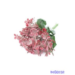 Műzöld művirágos hortenzia bokor 35cm - Bordó