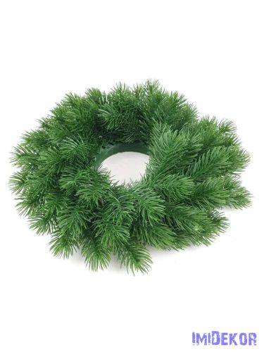 Műfenyő koszorú alap 32 cm natúr