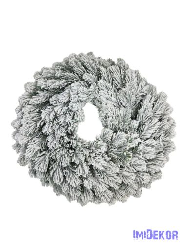 Műfenyő koszorú alap 37 cm - Havas