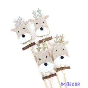 Rénszarvas betűző 4db/csomag -  Drapp