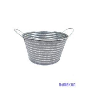 Hamvas bádog tál 19cm - Szürke