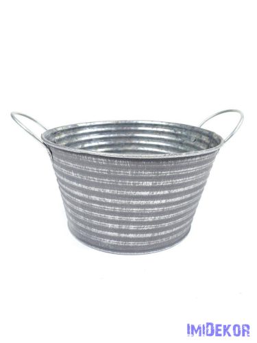 Hamvas bádog tál 19cm - Szürke