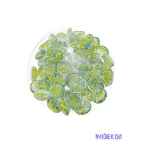 Dekor üvegkavics - Zöld