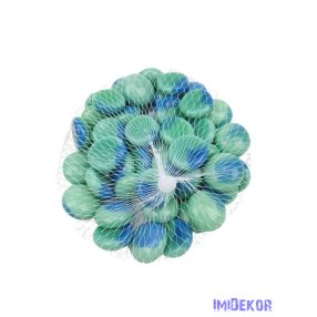 Dekor üvegkavics - Gyöngyház zöld