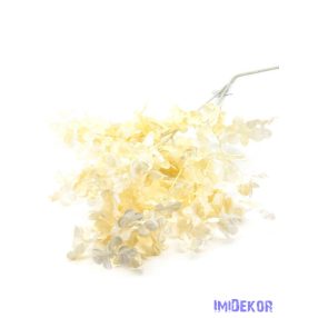 Őszi virágos ág 105 cm - Krém