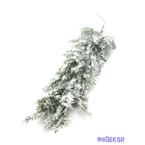 Mű örökzöld ág 63cm A - Havas