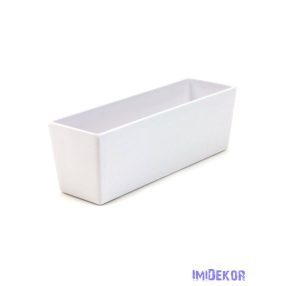 Fehér műanyag tál - Tégla 27cm