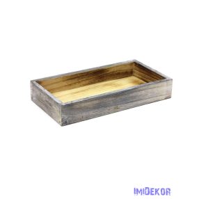 Lapos fa láda 29,5cm - Hamvas Natúr