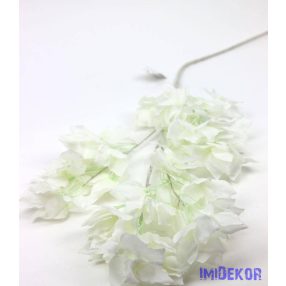 Őszi virágos ág 100 cm - Fehér