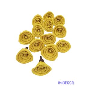 Juta rózsa 12db/csomag - Sárga