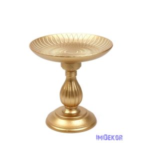 Dekor talpas tányéros oszlop - Arany