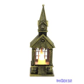 LED templom 17 cm - Antik Arany