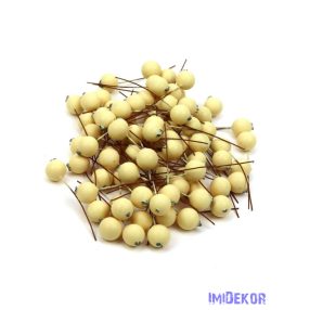 Drótos bogyó 1,5cm kb 85db/csomag - Krém