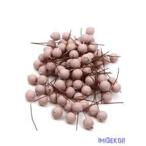 Drótos bogyó 1,5cm kb 85db/csomag - Rózsaszín