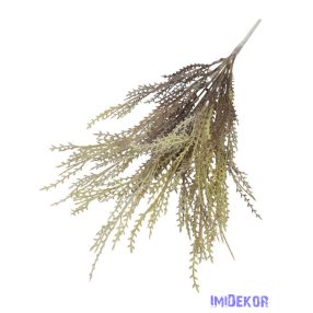 Hínárszerű műzöld bokor 45cm - Barna