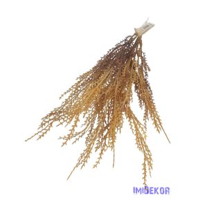 Hínárszerű műzöld bokor 45cm - Sárgás Barna