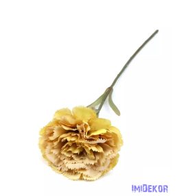 Szegfű antik szálas selyemvirág 40 cm - Halvány Barna