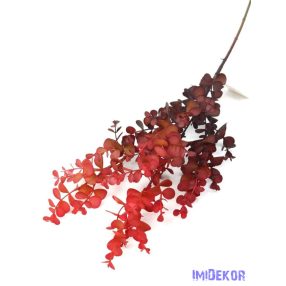 Őszi színátmenetes eukaliptusz ág 79cm - Piros