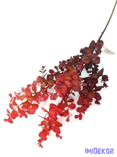 Őszi színátmenetes eukaliptusz ág 79cm - Piros