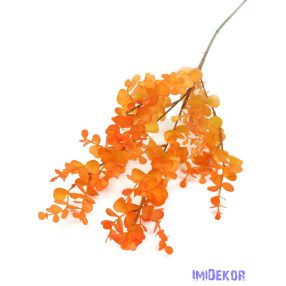 Őszi színátmenetes eukaliptusz ág 79cm - Narancs