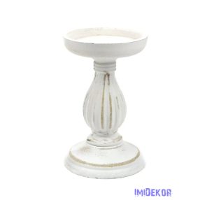 Dekor talpas gyertyatartó 17 cm