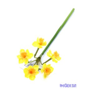 Gumi nárciszos x5 szár 47cm - Sárga