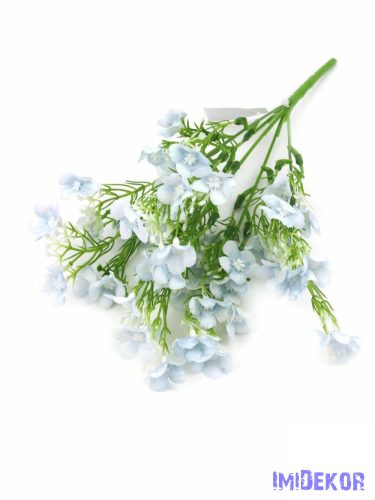 Apró virágos díszítő csokor 33 cm - Halvány kék