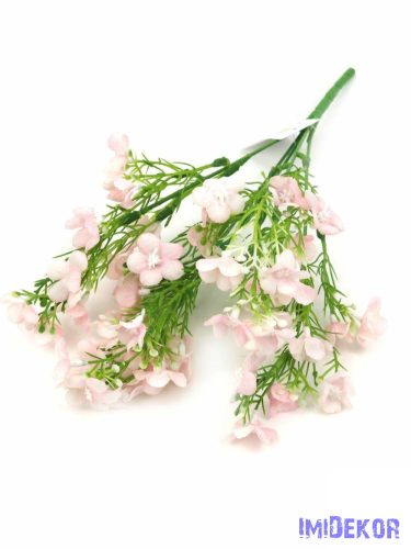 Apró virágos díszítő csokor 33 cm - Rózsaszín