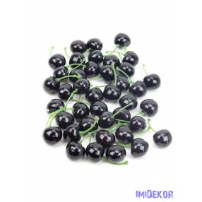 Mű cseresznye kb 2,5cm 40 db/csomag - Sötét