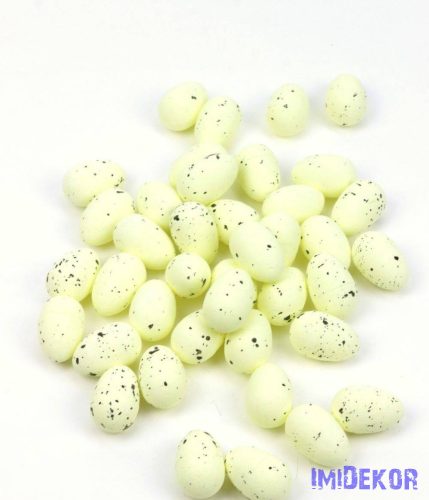 Színes foltos hungarocell tojás 3 cm 40db/csomag - Krém