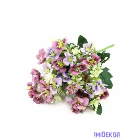 Vegyes színű csokor 29 cm - Lila