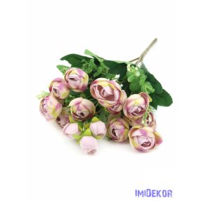 Boglárka csokor díszítőkkel 31 cm - Halvány Lilás