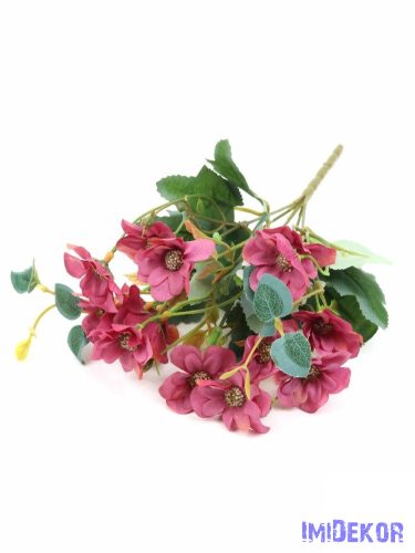 Kisfejes selyem csokor 30 cm - Mályva