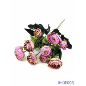 Vegyes színű boglárka csokor 31 cm - Pink-Mályva