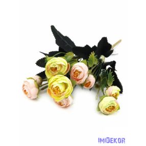 Vegyes színű boglárka csokor 31 cm - Sárga-Barack