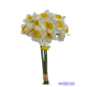 Nárcisz 6 szálas köteg 33 cm - Fehér