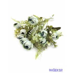 Boglárka csokor díszítőkkel 31 cm - Kék