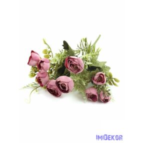 Boglárka csokor díszítőkkel 31 cm - Mályva