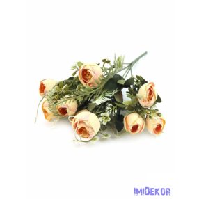 Boglárka csokor díszítőkkel 31 cm - Barack